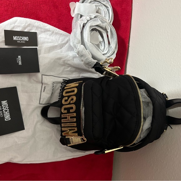 MOSCHINO Quilted Mini Backpack - Picture 4 of 6